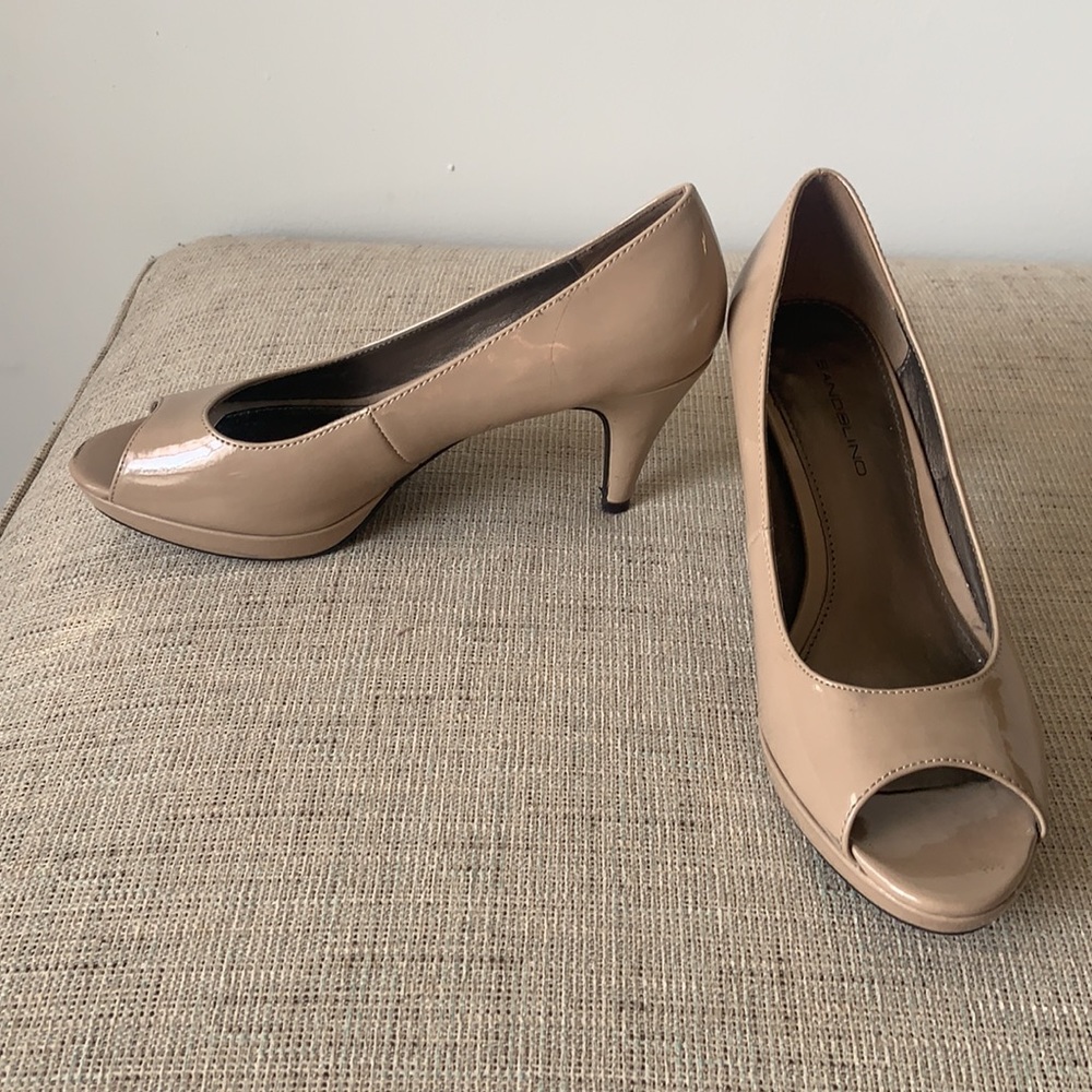 Nude Peep Toe 3” Heels